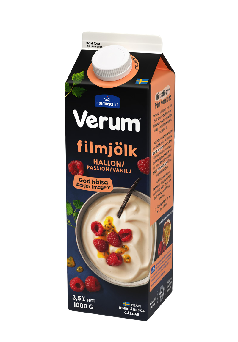 Filmjölk Hallon:passion:vanilj