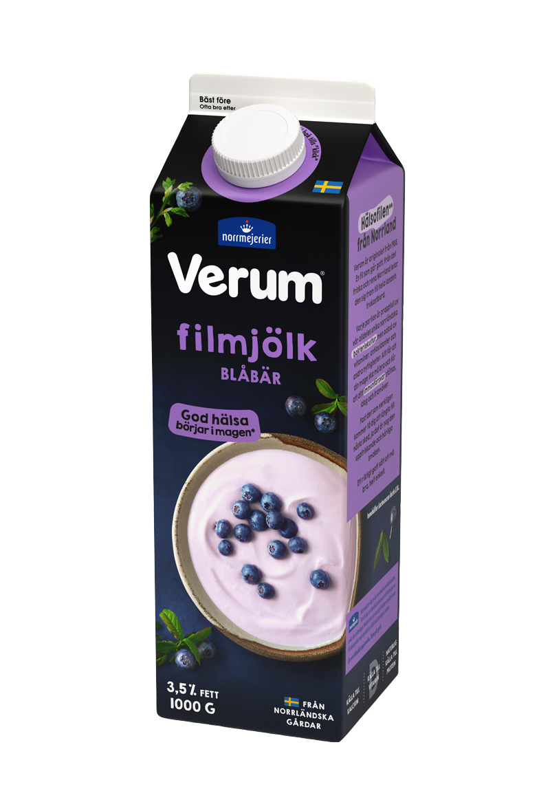 Filmjölk blåbär
