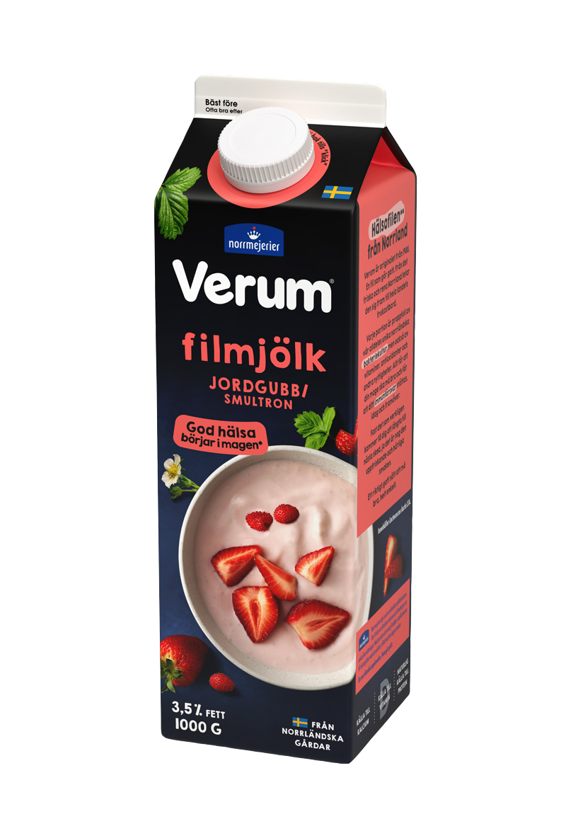 Filmjölk jordgubb:smultron