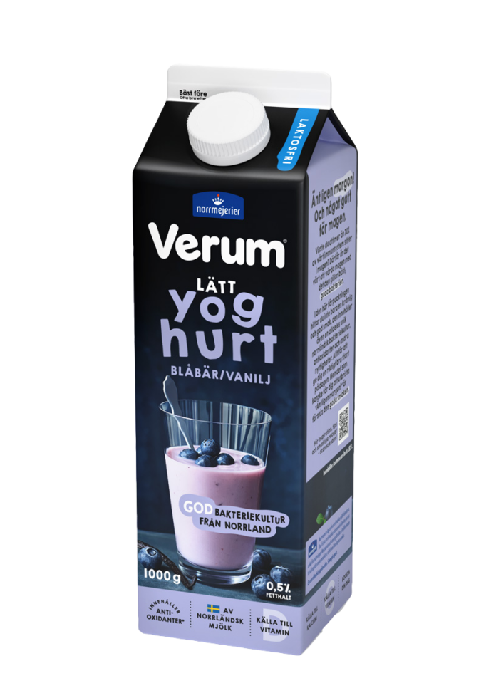Lätt yoghurt blåbär:vanilj