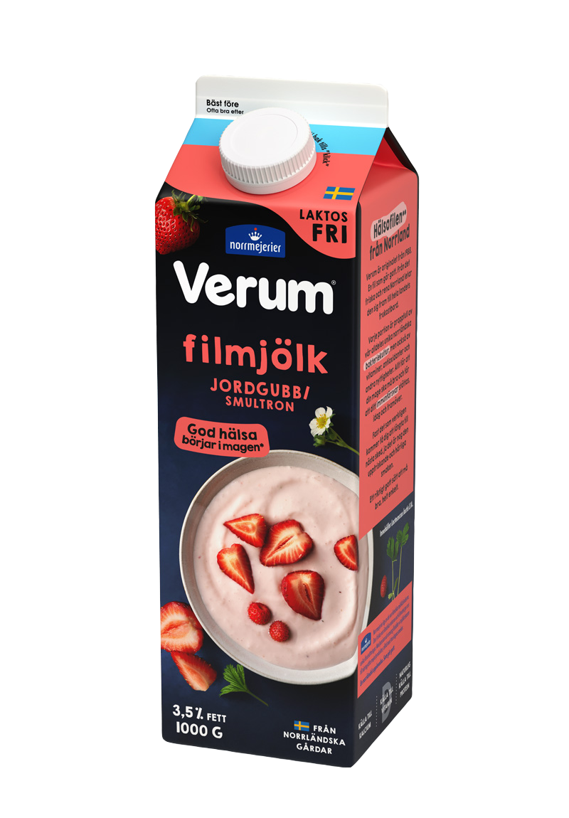 Filmjölk jordgubb smultron