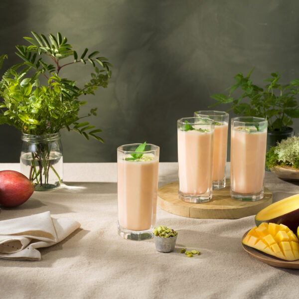 Papaya lassi smoothie.